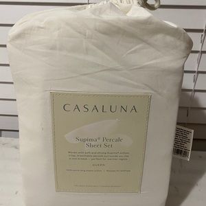 CASALUNA Supima Percale Sheet Set